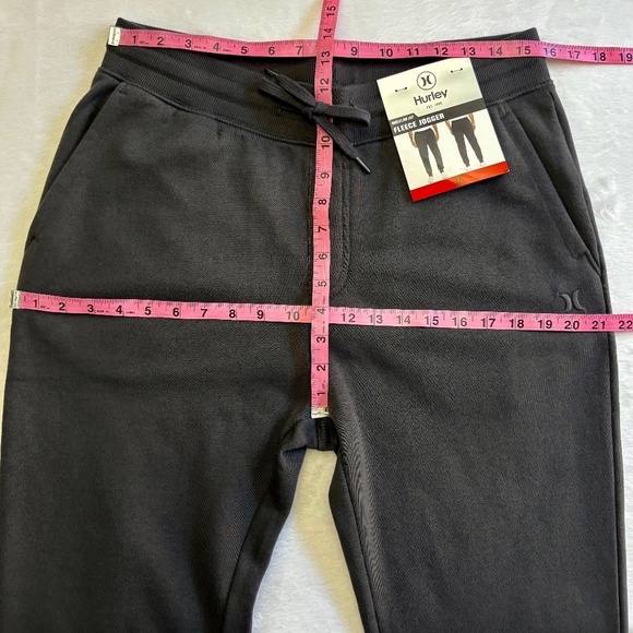 Hurley Men’s Fleece Joggers/Pants, Dark Gray, Medium NWT - Picture 9 of 15